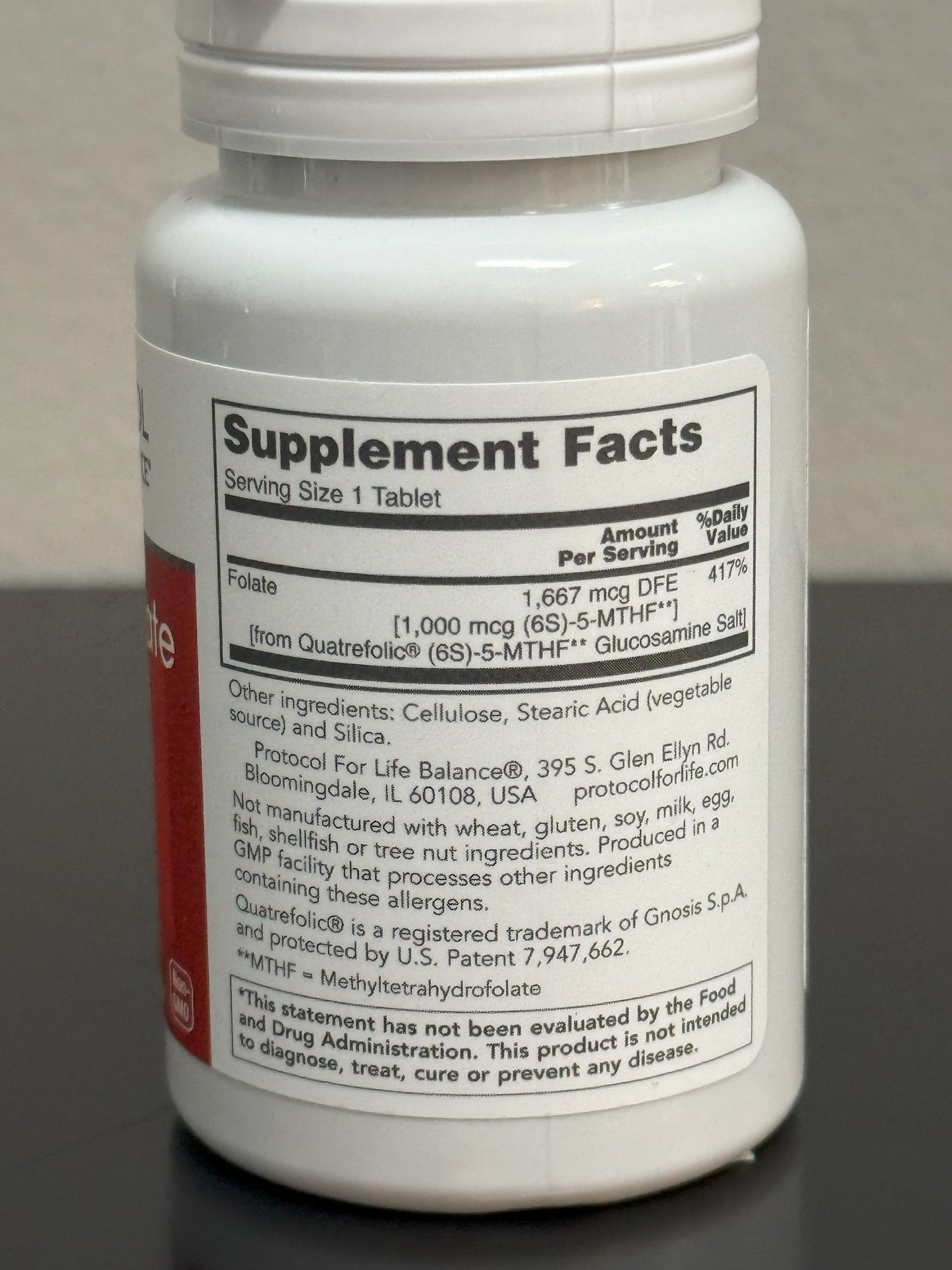 Protocol 5-Methyl Folate Dietary Supplement