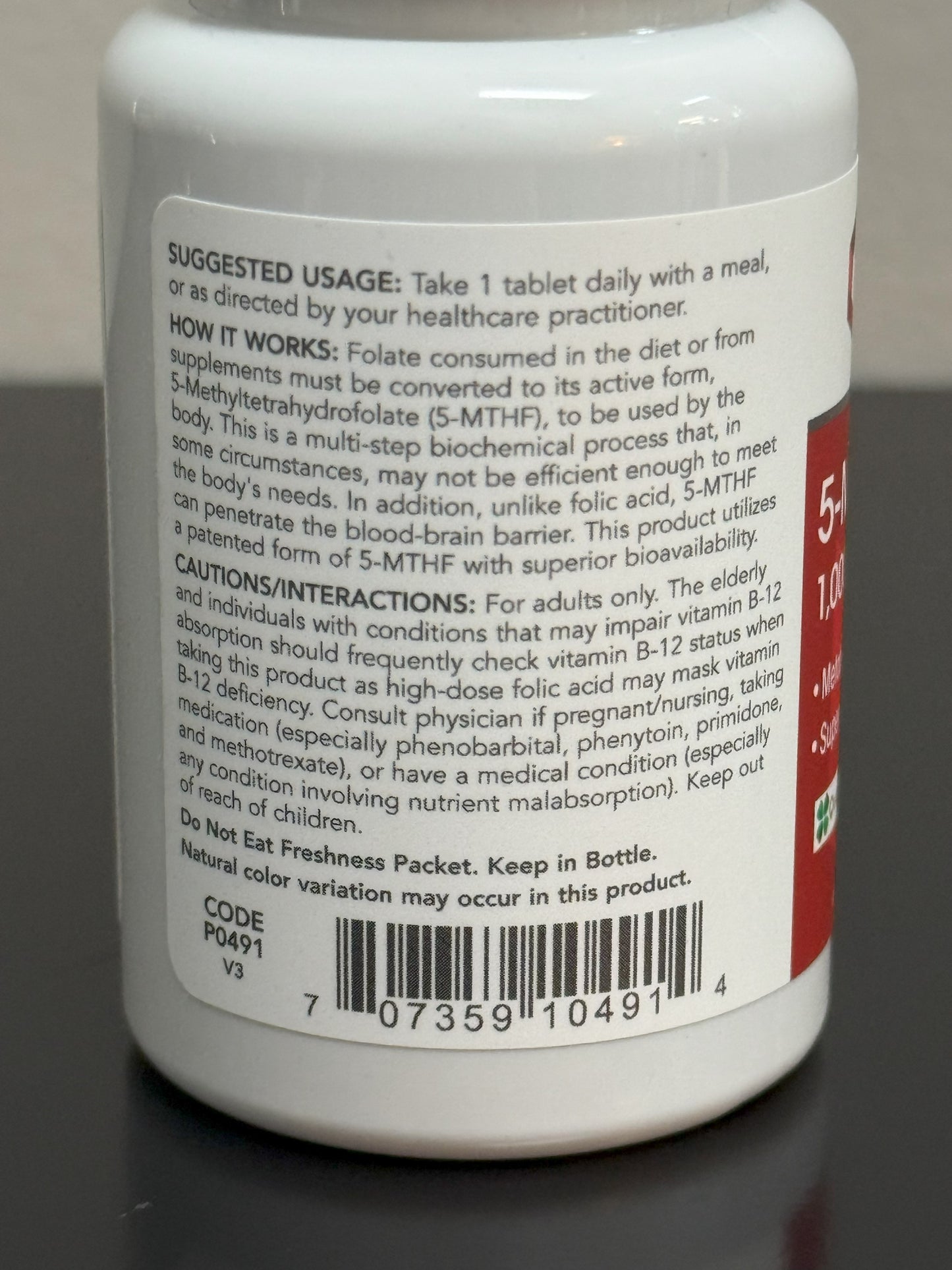 Protocol 5-Methyl Folate Dietary Supplement