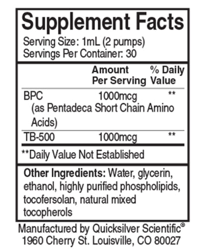 BPC + TB-500 – Advanced Recovery & Wellness Support