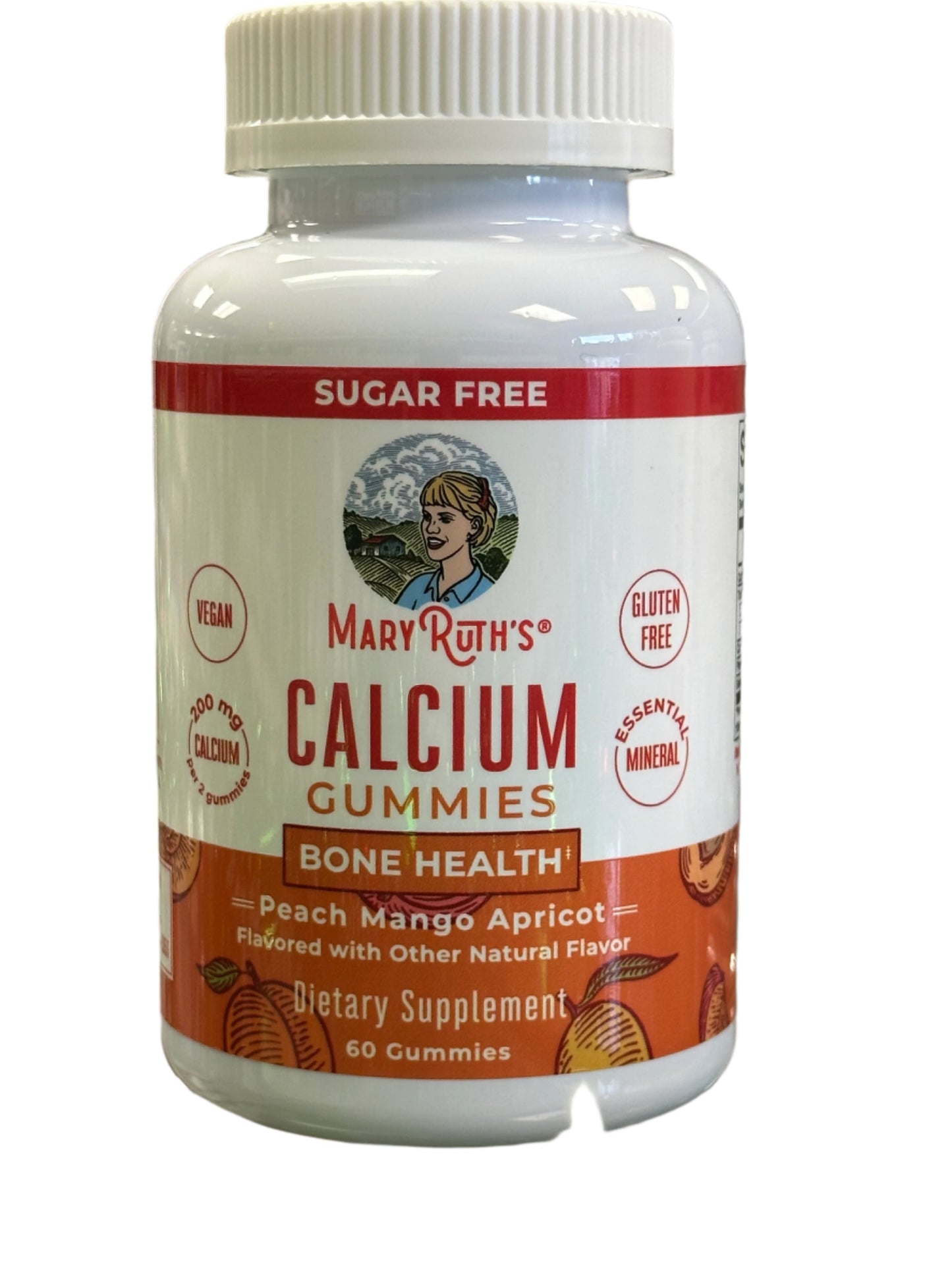 MaryRuth's Calcium Gummies Peach Mango Apricot