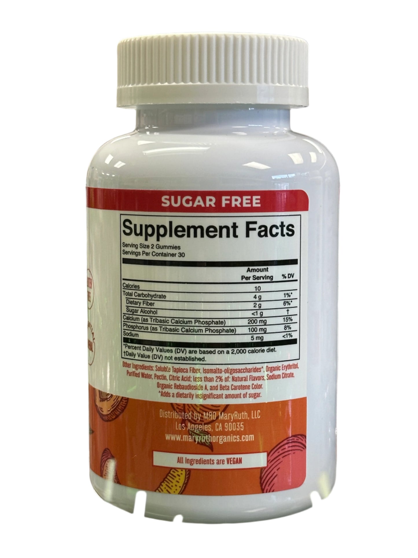 MaryRuth's Calcium Gummies Peach Mango Apricot