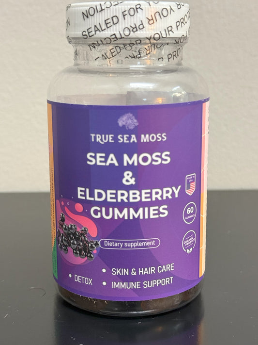 True Sea Moss- Sea Moss & Elderberry Gummies
