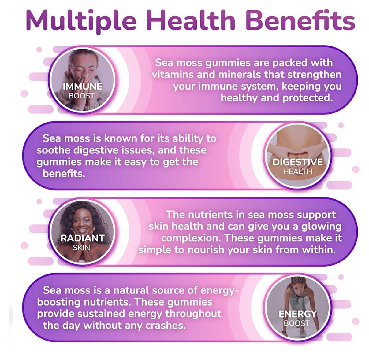 True Sea Moss- Sea Moss & Elderberry Gummies
