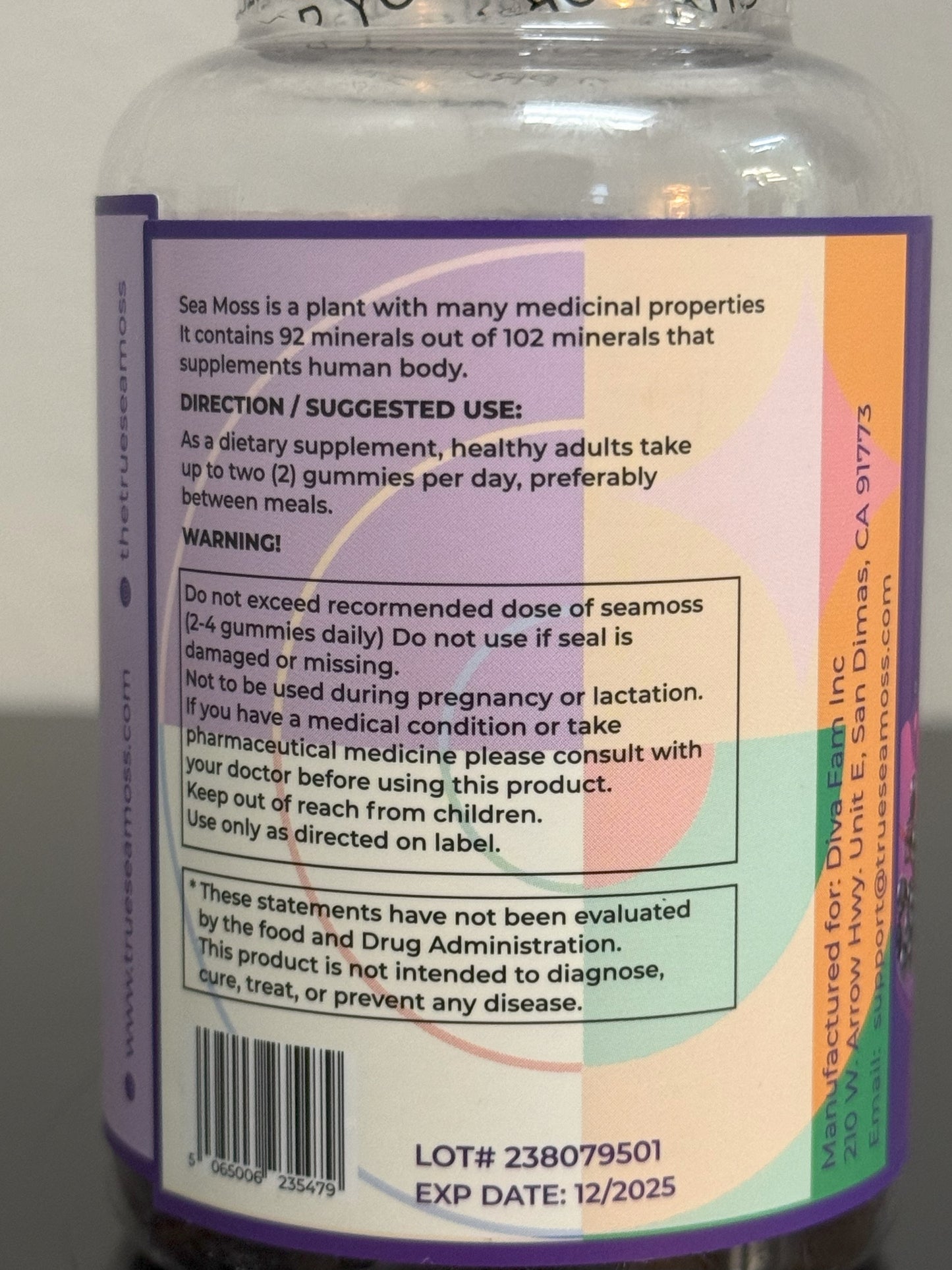 True Sea Moss- Sea Moss & Elderberry Gummies