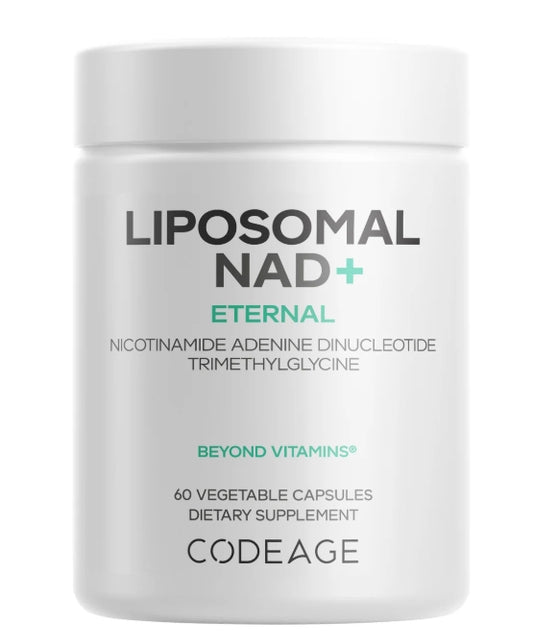 Liposomal NAD+ Eternal Nicotinamide Adenine Dinucleotide Trimethylglycine Beyond Vitamins 60 Vegetable Capsules