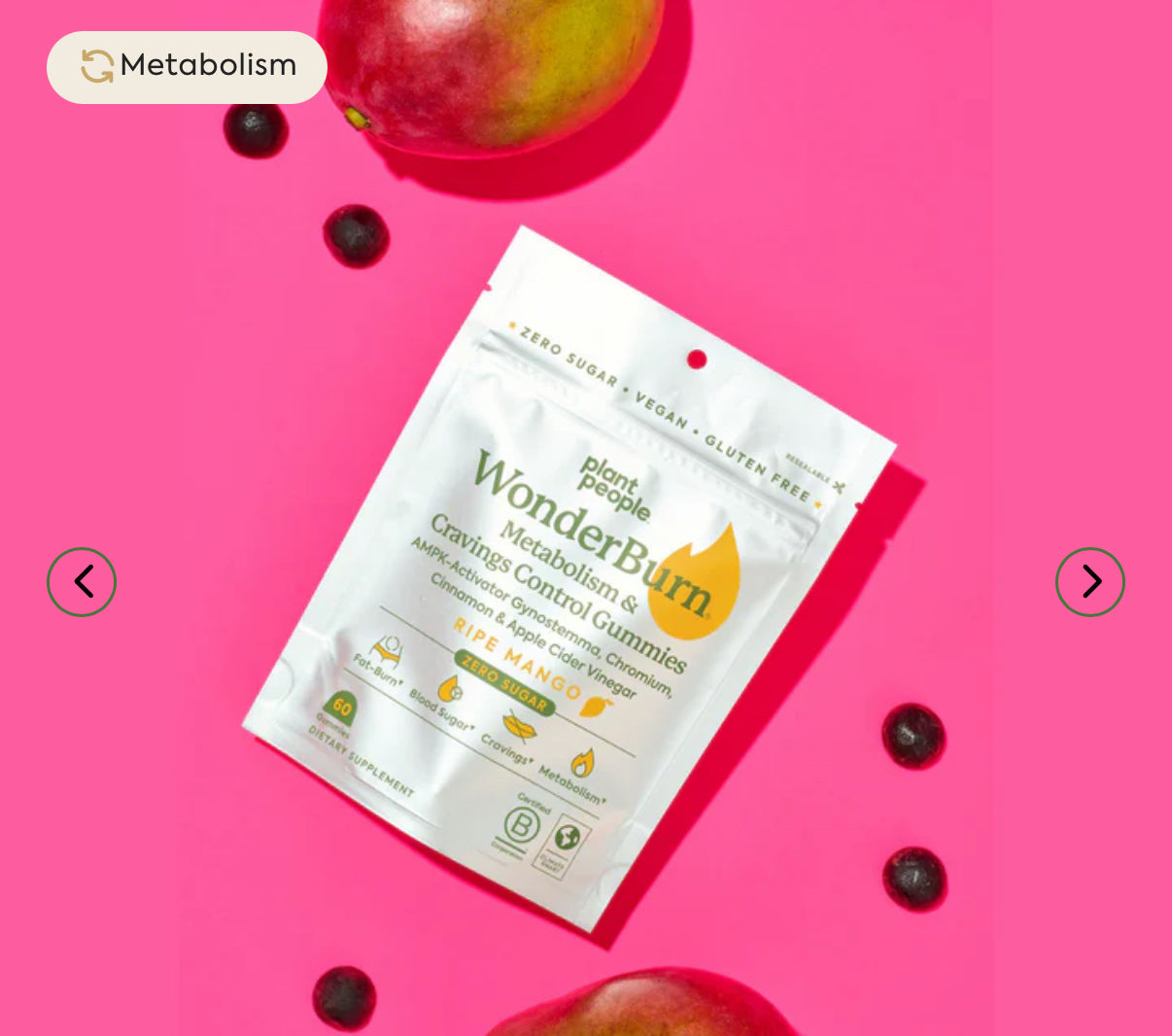 Plant People Wonder Burn Metabolism & Cravings Control Gummies