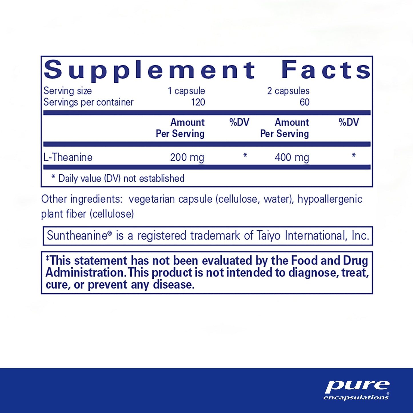 Pure Encapsulations L-Theanine