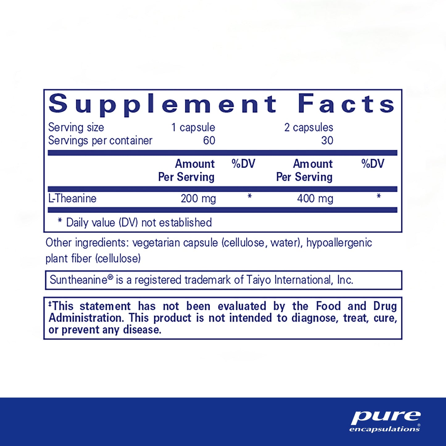 Pure Encapsulations L-Theanine