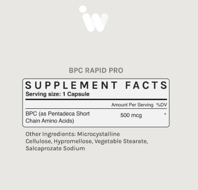 BPC-157 Rapid Pro – Fast-Acting Peptide Support for Muscle, Joint & Gut Support