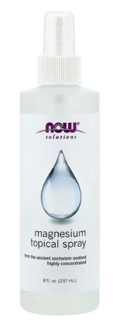 NOW Foods Solutions Magnesium Topical Spray 8 fl oz Fast Absorbing Magnesium