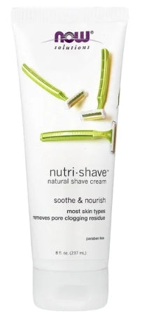 NOW Nuri-Shave 8 fl oz Smooth, Comfortable Shaving with Skin Nourishing Ingredients