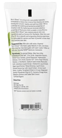 NOW Nuri-Shave 8 fl oz Smooth, Comfortable Shaving with Skin Nourishing Ingredients