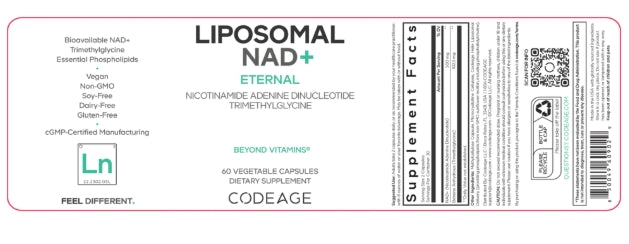 Codeage Liposomal NAD+ Supplement 60 Capsules