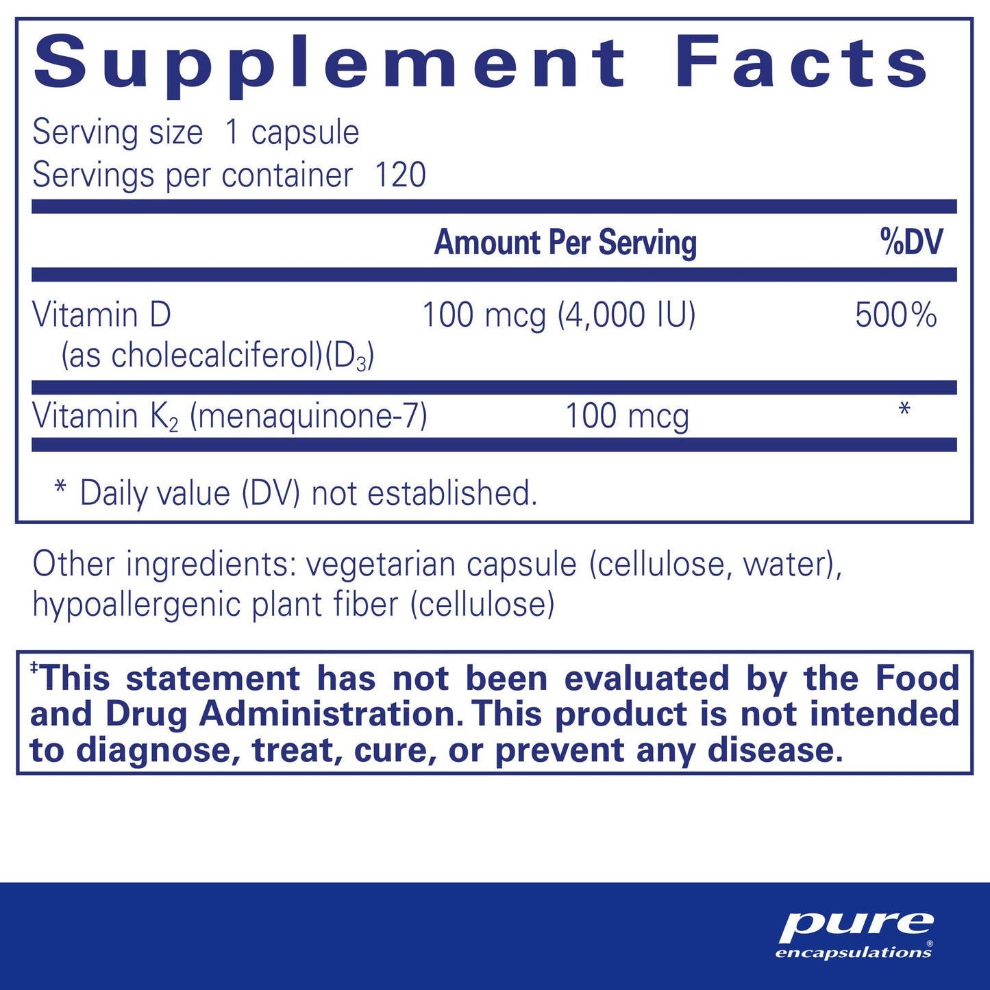 Vitamin D3 & K2