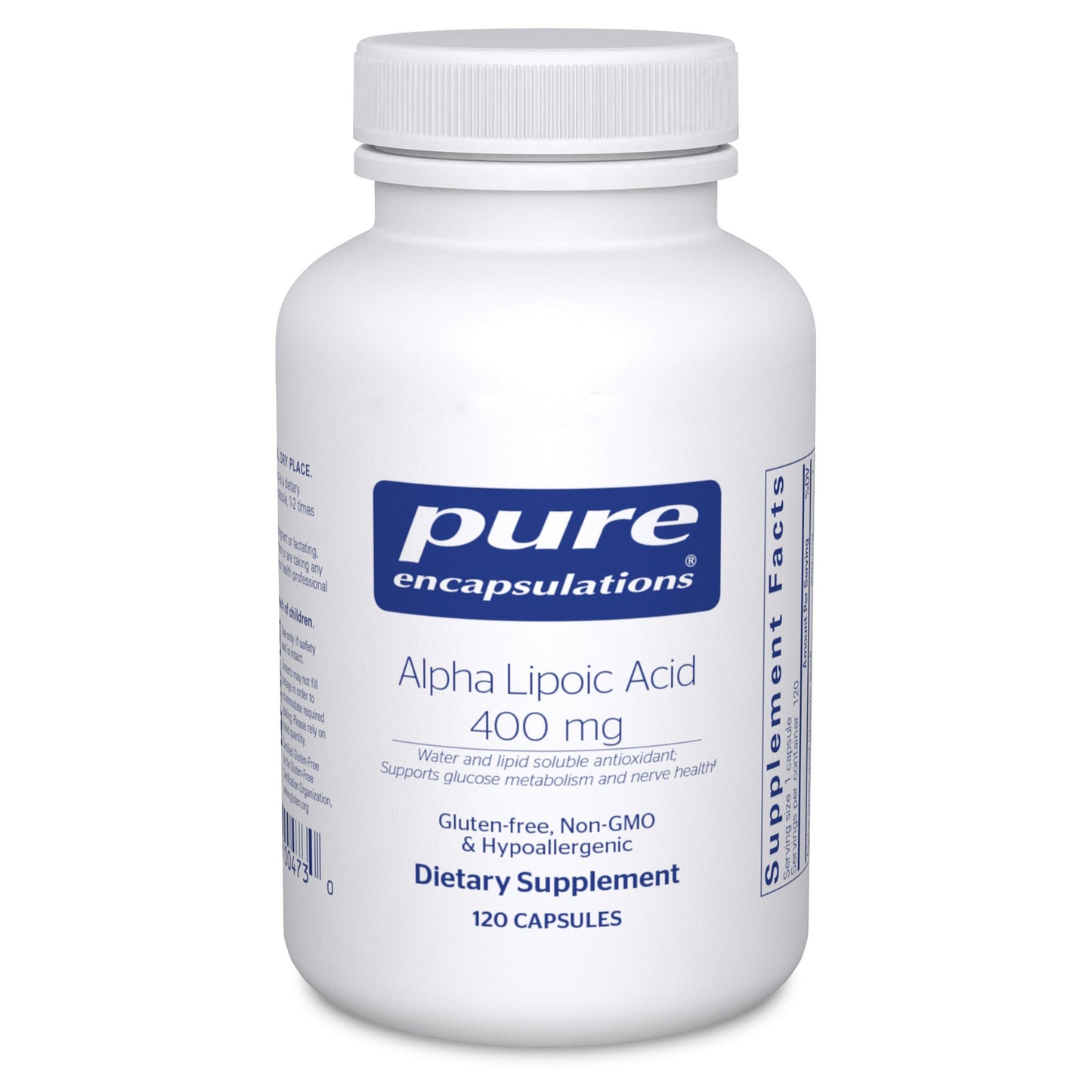 Alpha Lipoic Acid 400 mg.