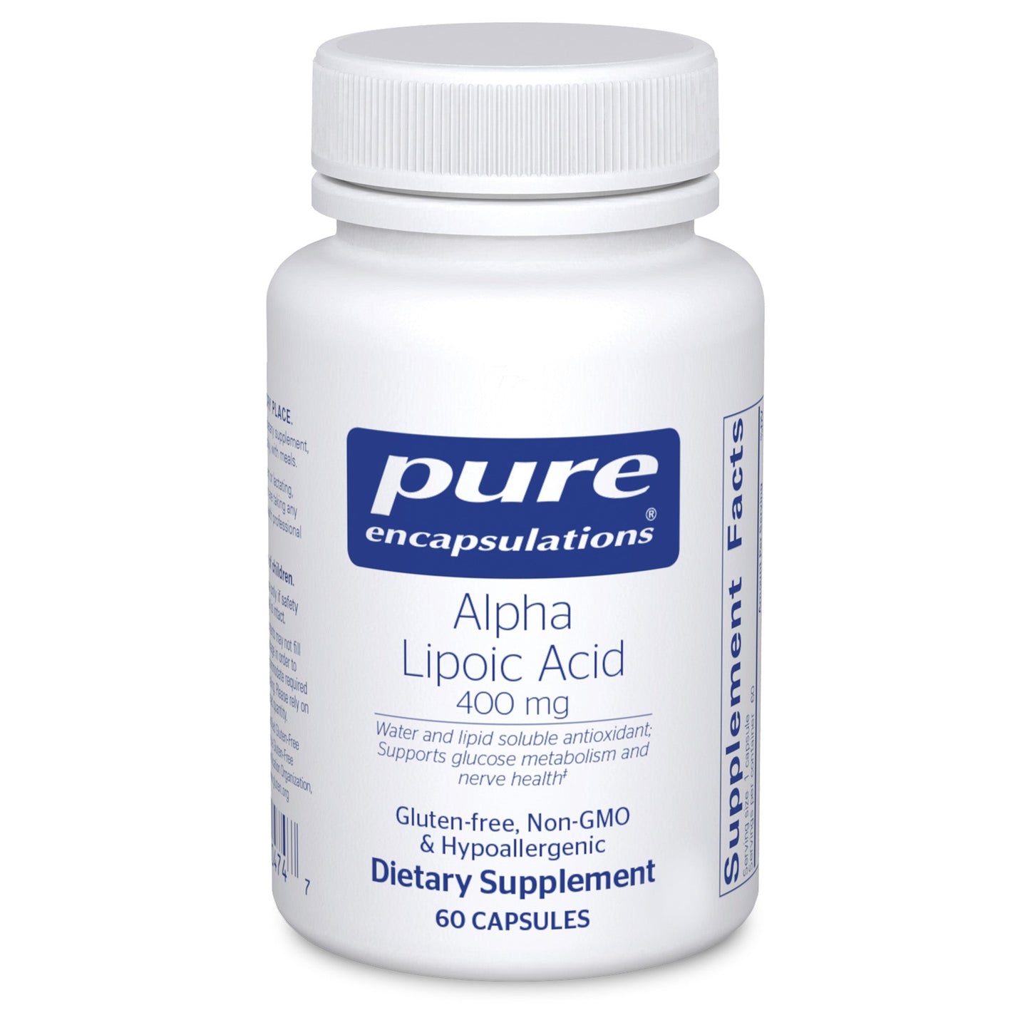 Alpha Lipoic Acid 400 mg.