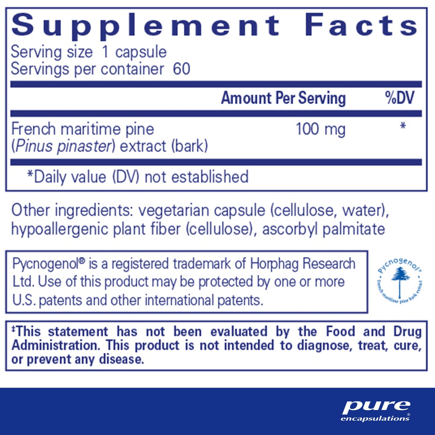 Pycnogenol 100 mg