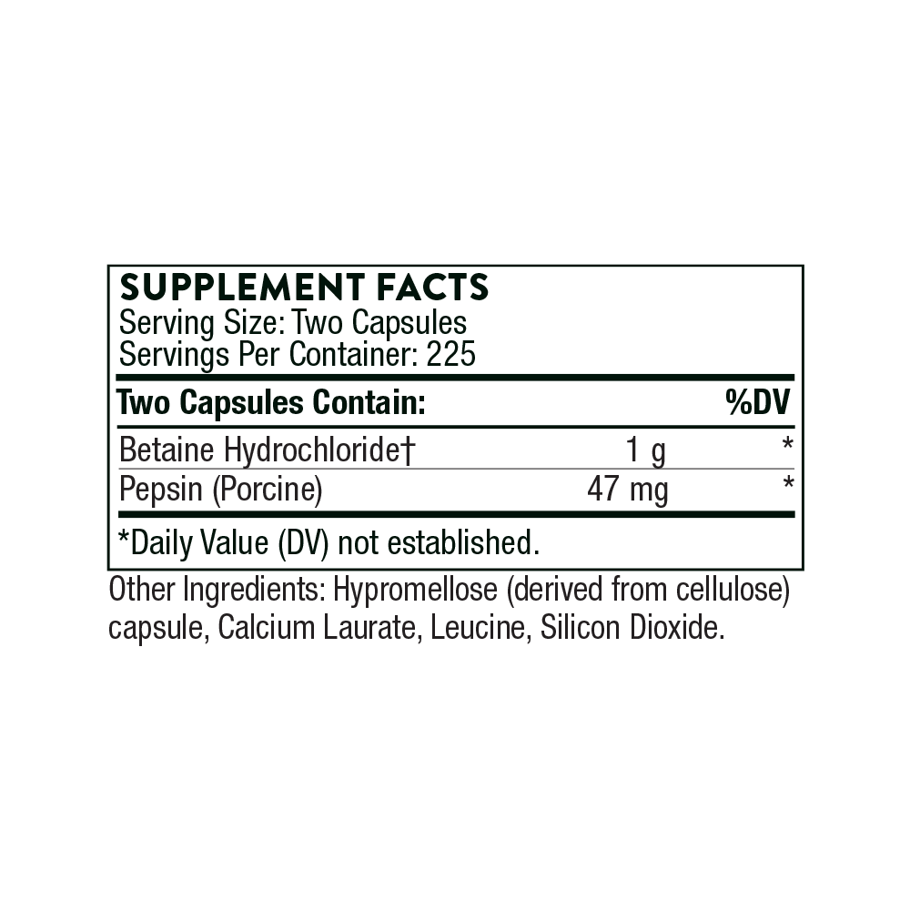 Betaine HCL& Pepsin